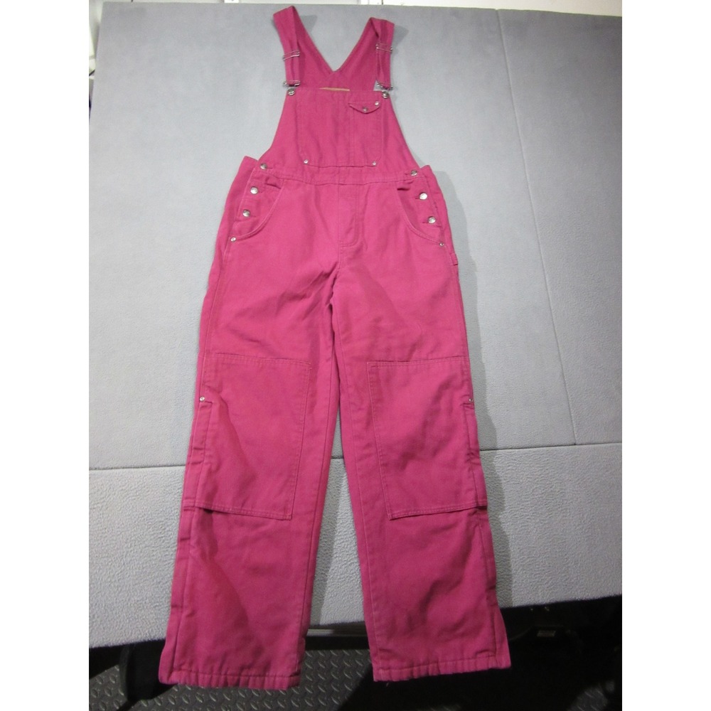 Roper Overalls Womens Medium Pink Range Gear Canvas Quilted Lined Ranch Workwear